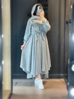 دو تیکه کفتان با شومیز گره ای