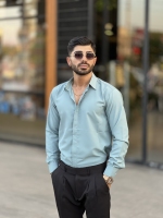 پیراهن دوشین آستین بلند سبز پاستیلی