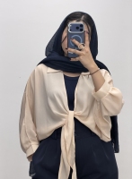 شومیز گره ای کرپ حریر