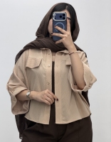 کراپ کت آستین بندی السا