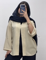 شومیز یقه7 زیگزاگی