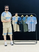 ست تیشرت شلوارک نخ پنبه پارچه ضمانتی