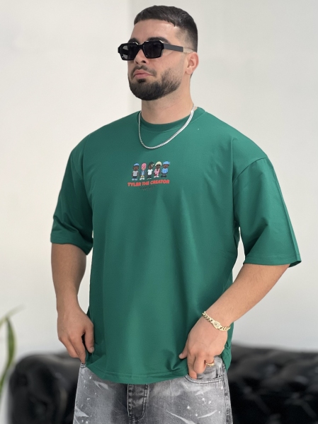 تیشرت 2نخ Sticker سبز