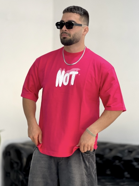 تیشرت 2نخ NOT صورتی