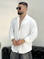 پیراهن بالنی Linen سفید