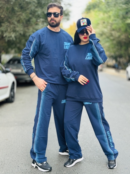 ست پاییزه چمپیون سرمه ای