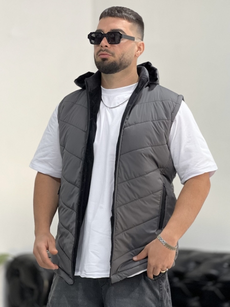 پافر مموری Max خاکستری کلاهدار