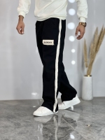 شلوار اسلش بگ نوار کنف Bangal balen مشکی