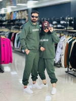 ست نیم زیپ و جاگر سه پنبه واقعی داخل کرک
