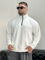 نیم زیپ 3نخ Raw سفید X