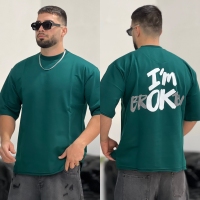 تیشرت 3نخ Broken سبز