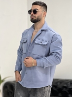 پیراهن فوتر ZARA آبی روشن مایل به طوسی