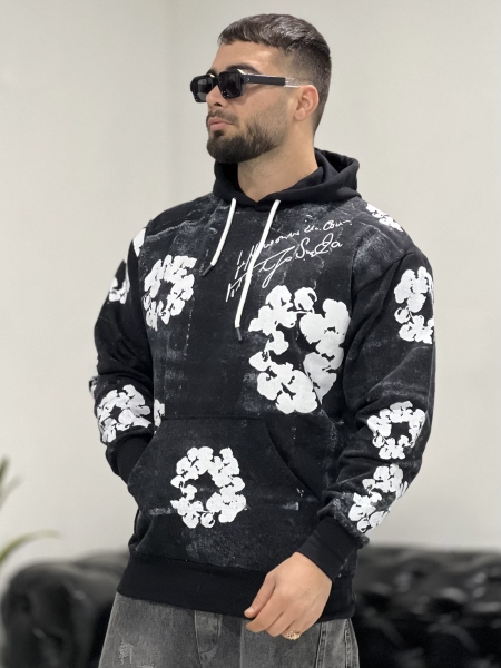 هودی پنبه Flow مشکی P