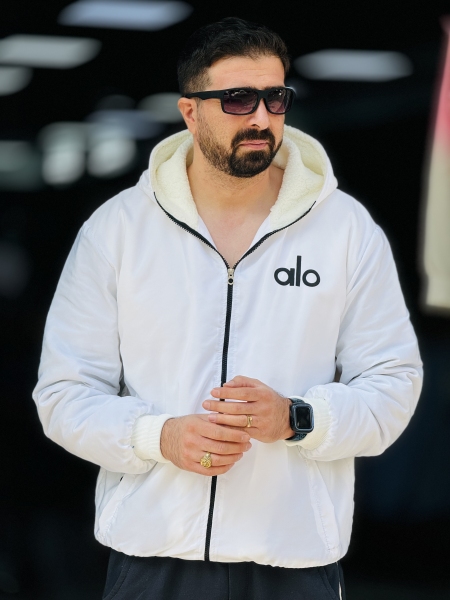 کاپشن خزدار سفید