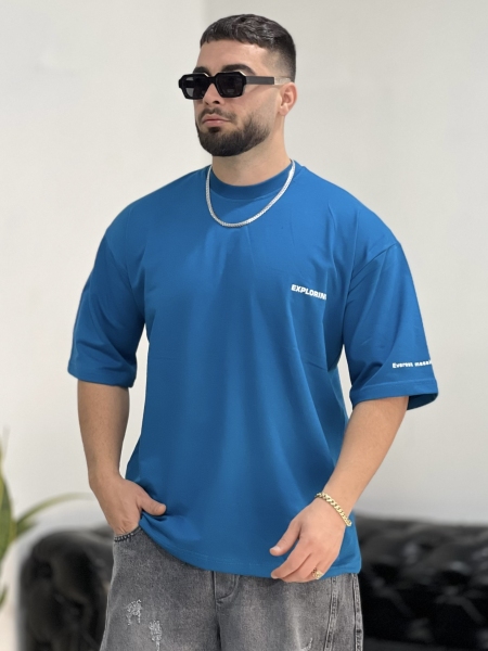 تیشرت 2نخ Cross آبی H