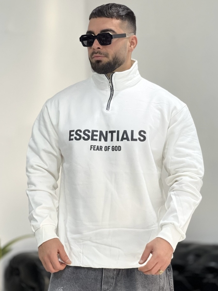 نیم زیپ 3نخ Essentials سفید H