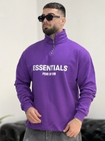 نیم زیپ 3نخ Essentials بنفش H