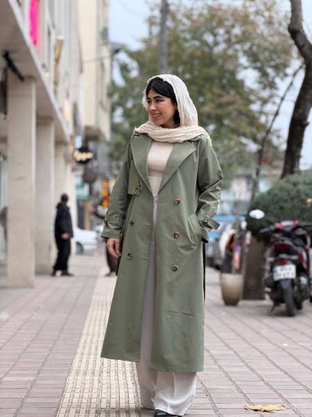 بارانی بلند کتان زارا