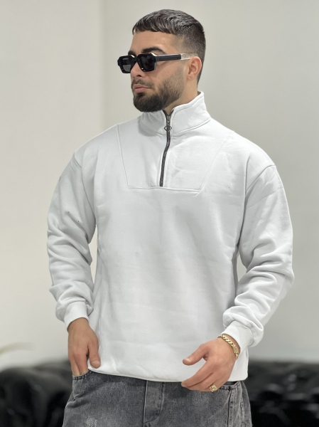 نیم زیپ Calvin طوسی روشن H
