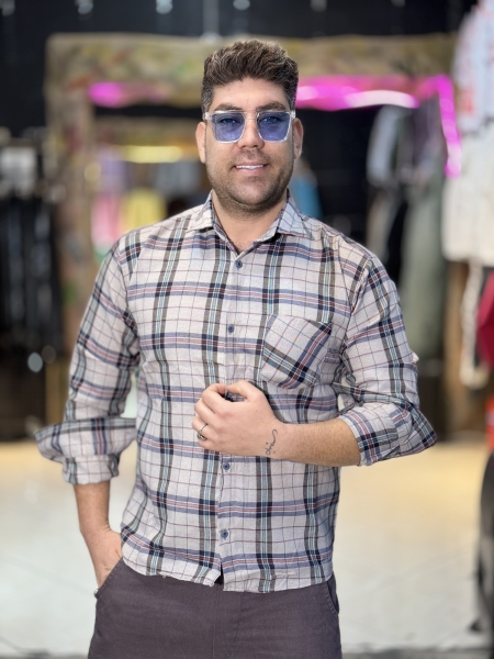 پیراهن پارچه اعلا بدونه نیاز به اتو