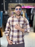 پیراهن پارچه اعلا بدونه نیاز به اتو)))کرمی