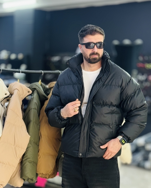 کاپشن چرم باکسی