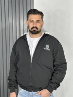 کاپشن بادگیر داخل خز مردانه مشکی