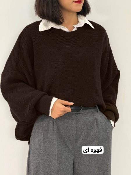 شومیز بافت لش ارغوان