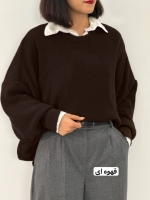 شومیز بافت لش ارغوان