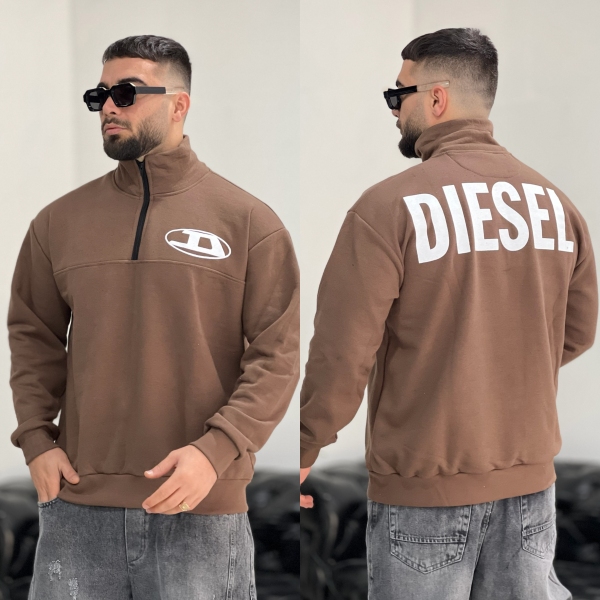 نیم زیپ Diesel قهوه ای H