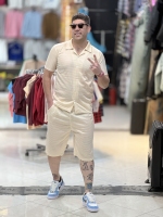 ست شلوارک و پیراهن پارچه مراکشی اعلا