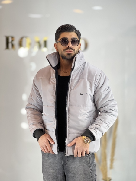 کاپشن ضدآب ضخیم Pat طوسی