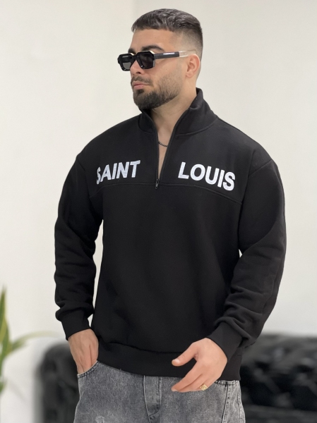 نیم زیپ 3نخ Saint مشکی P