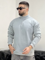 نیم زیپ 3نخ Basic طوسی S
