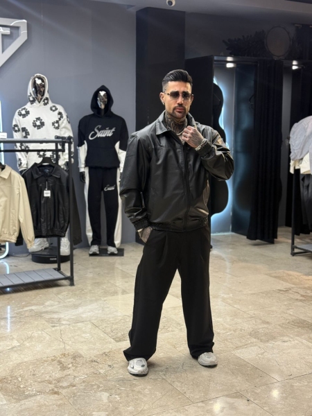 کاپشن چرم