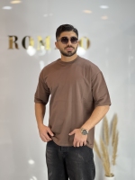 تیشرت دورس ساده Iranian موکا