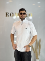 تیشرت دورس نیم زیپ Nike سفید