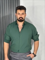 پیراهن دوشین مردانه رنگ سبز تیره