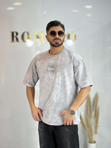 تیشرت دورس سنگشور Zara طوسی