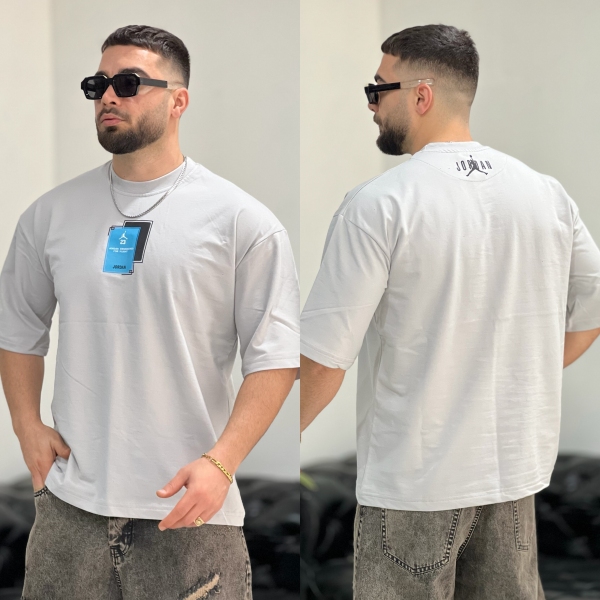 تیشرت 2نخ Jordan طوسی