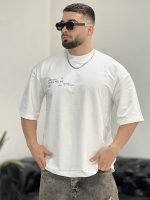 تیشرت 2نخ Never سفید