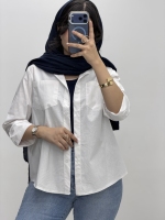 شومیز سفید Delbar
