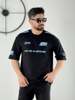 تیشرت مچینست طرح موتور مشکی