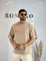 تیشرت دورس مینیمال G کرمی