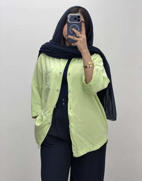 شومیز سیلک رنگی