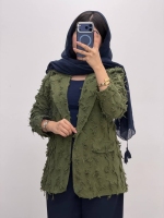 کت لینن ریش2جیب