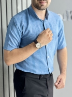 پیراهن ویسکوز پنبه سوفیا آبی