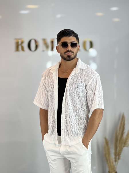 پیراهن گیپوری خنک Amiri سفید