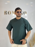 تیشرت دونخ پنبه Tommy سبز کله غازی