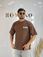 تیشرت ماکان پنبه Balenciaga قهوه ای